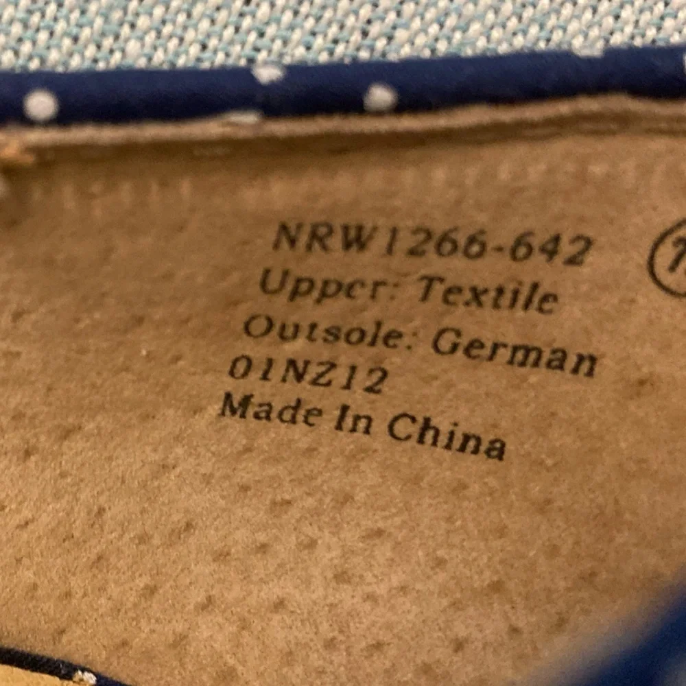 Not Rated Linen Red White and Blue Peep Toe Heels- Size 7.5